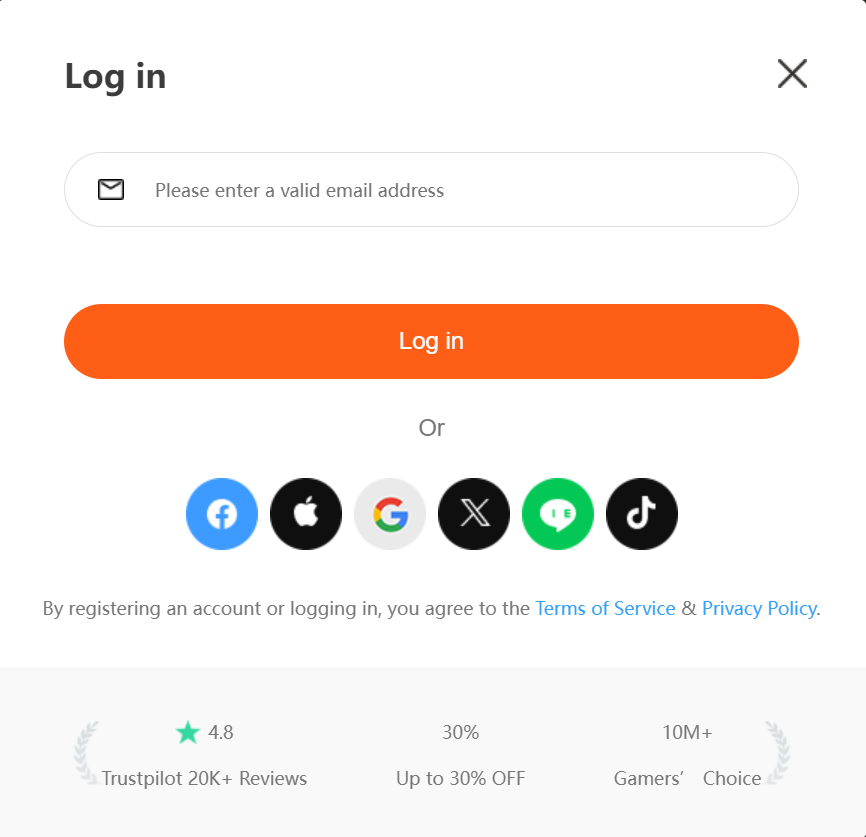 Login example