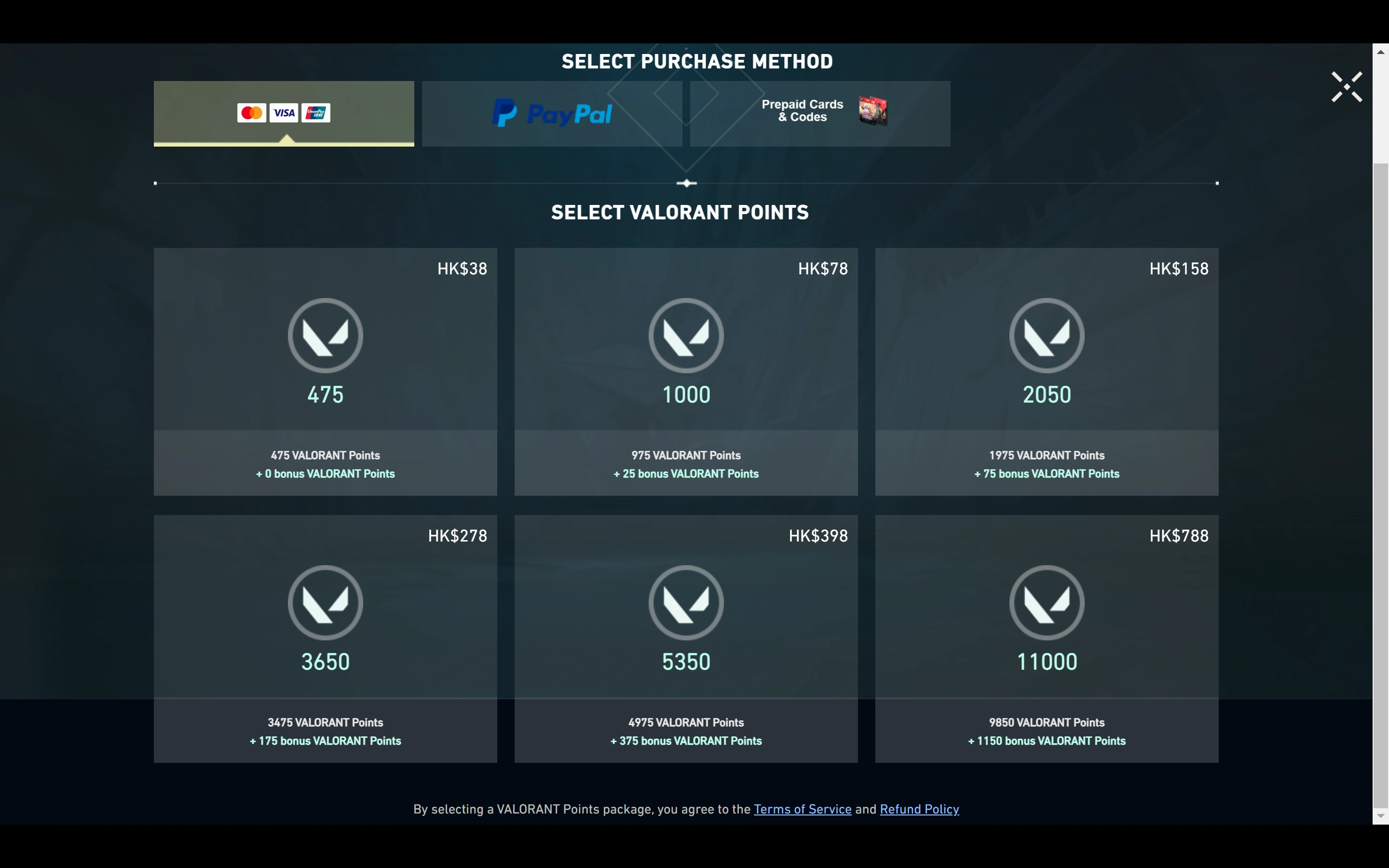 step to top up valorant points - 2