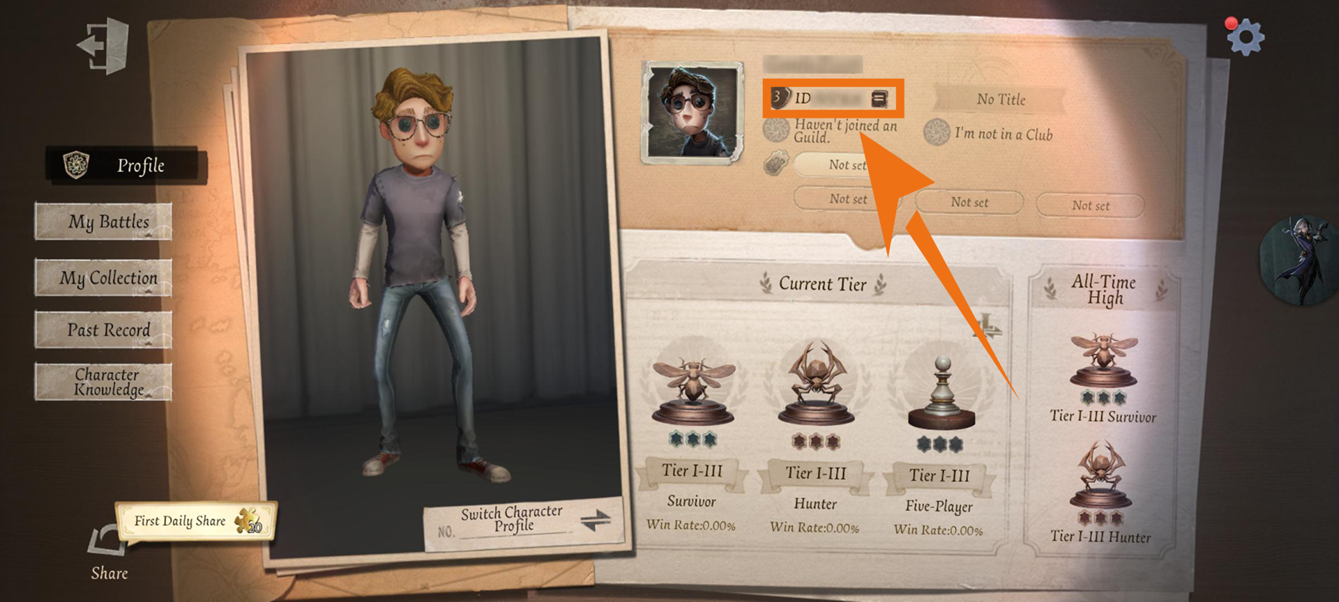 Búsqueda de UID de Identity V