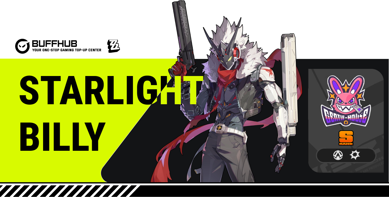 Zenless Zone Zero Starlight Billy Kid build guide cover showing S-Rank basic information