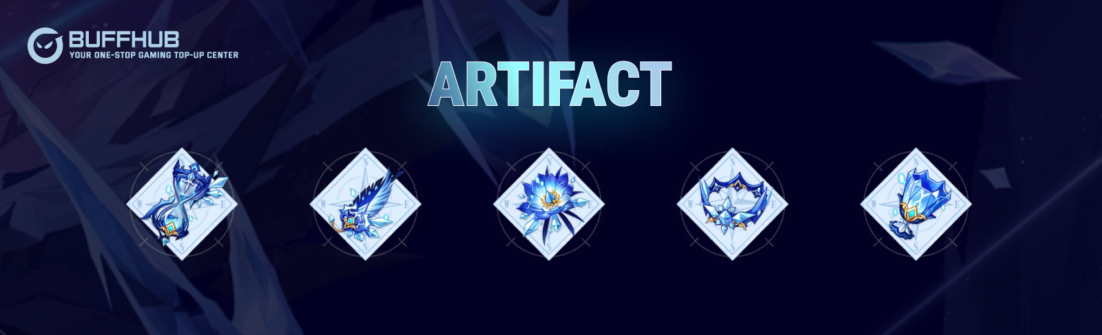 Best Artifacts showcase for Lohen highlighting the 4-piece Blizzard Strayer set