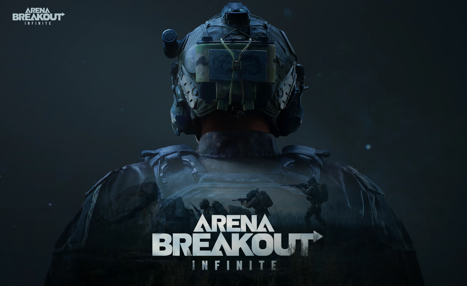Arena Breakout promotional banner featuring tactical operators and free reward items for April 2026 redeem codes.