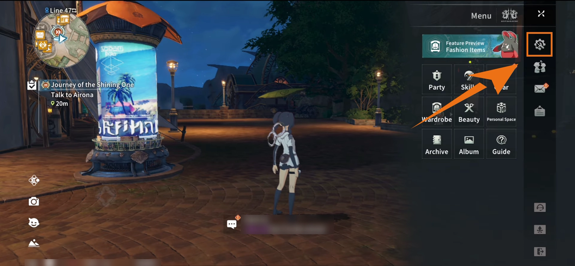 Blue Protocol Star Resonance Settings Menu