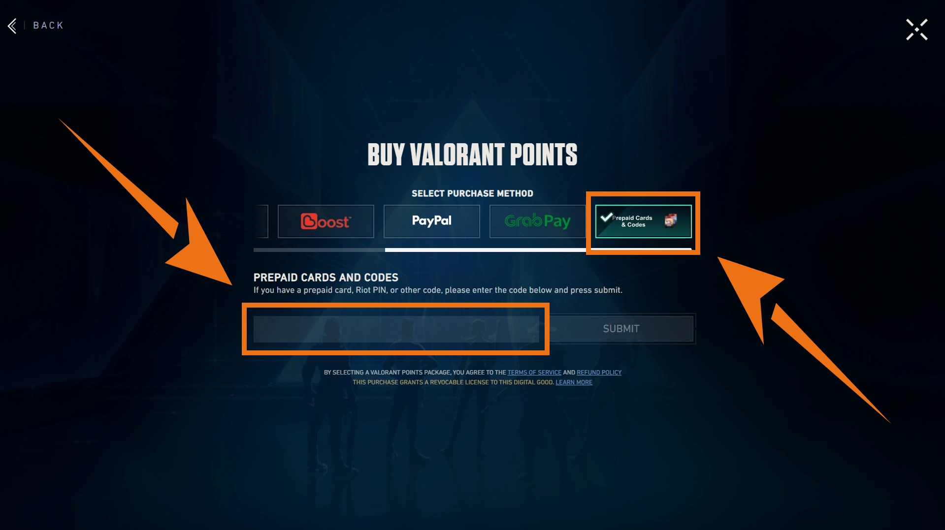 Valorant In-Game Prepaid Card & Code Redemption Guide