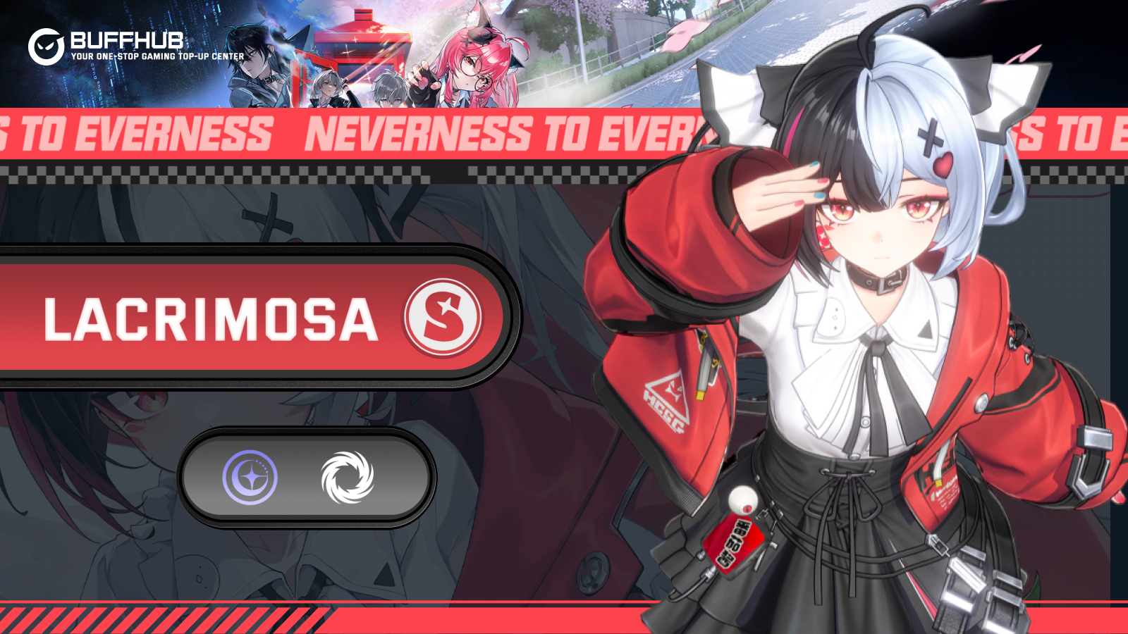 Neverness to Everness Lacrimosa Character Banner Art