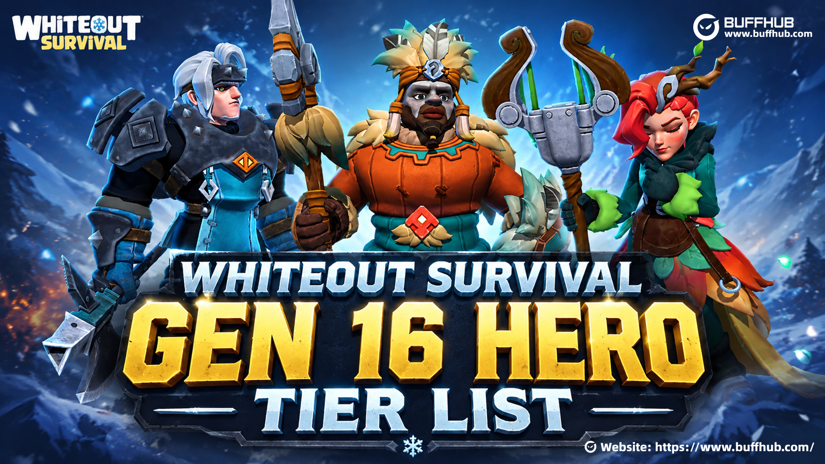 Whiteout Survival Gen 16 Hero Tier List