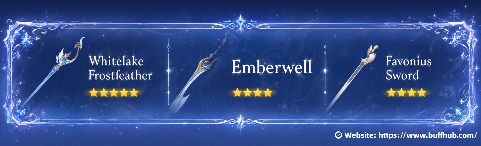 Best Weapons for Odette Build including Whitelake Frostfeather and F2P Alternatives