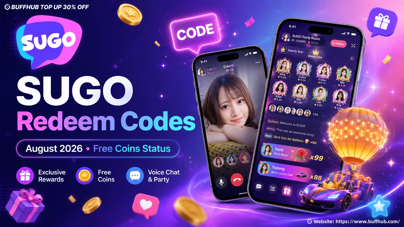 SUGO Redeem Codes (August 2026): Free Coins & Voucher Codes
