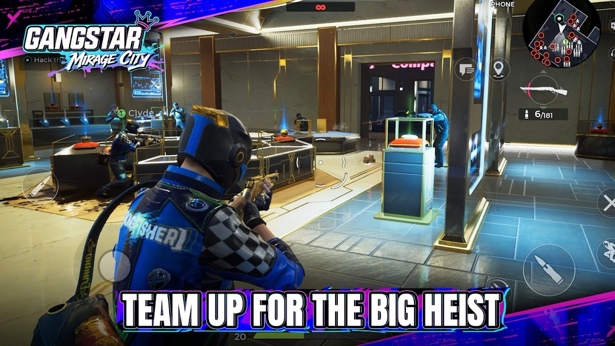 Gangstar Mirage City players completing a co-op heist