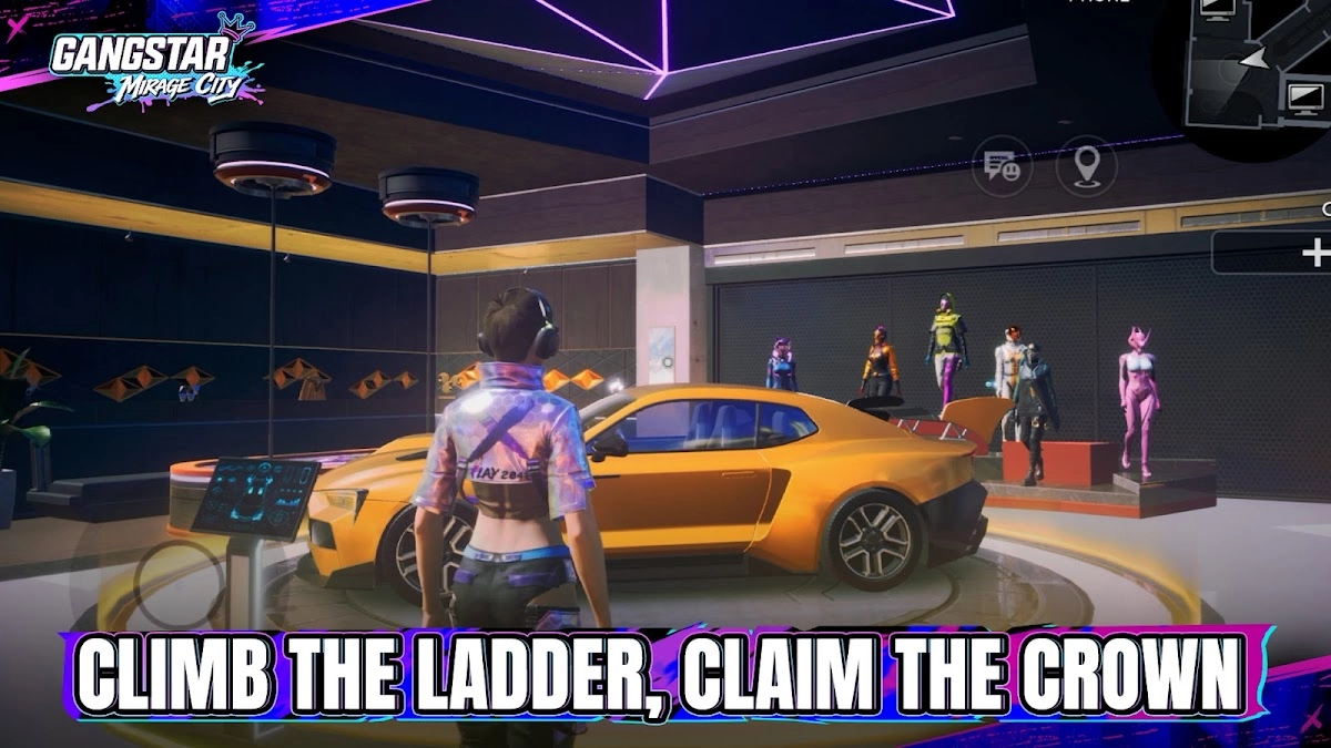 Gangstar Mirage City garage, vehicles and character progression rewards
