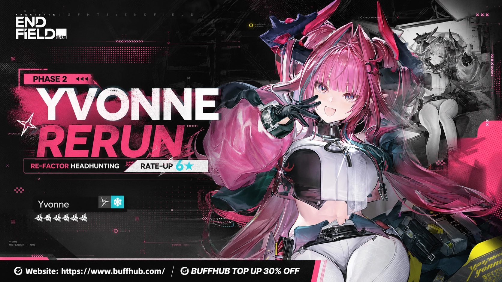 Yvonne rerun in Arknights Endfield Version 1.5 Phase 2 RE-Factor Headhunting