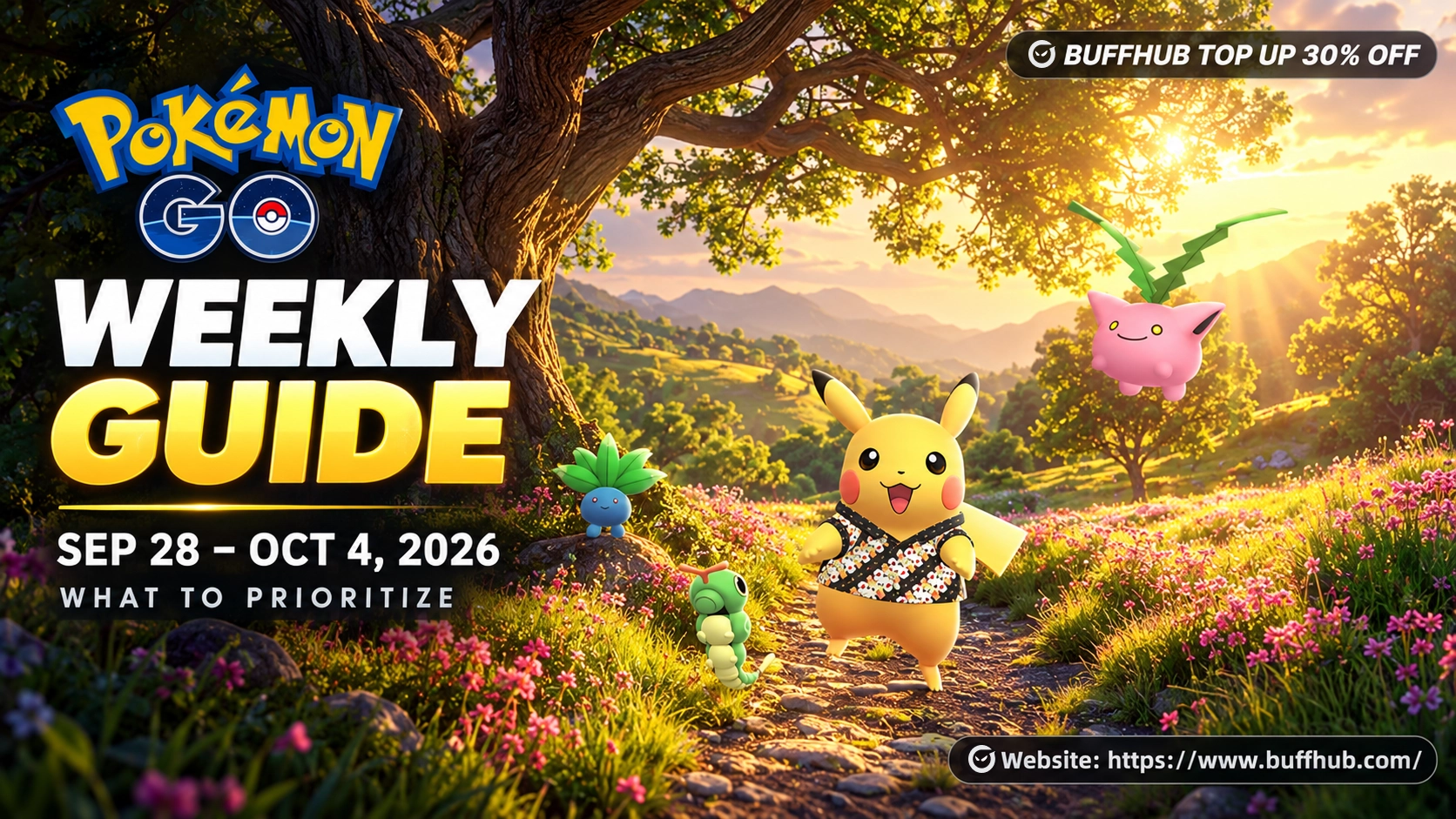 Pok&eacute;mon GO Weekly Guide: September 28&ndash;October 4, 2026