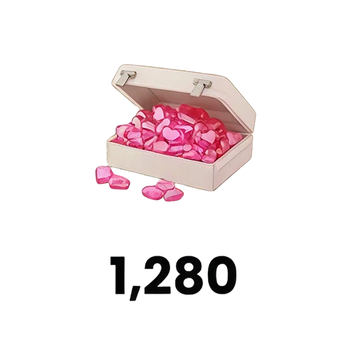 1,280 心形鑽石