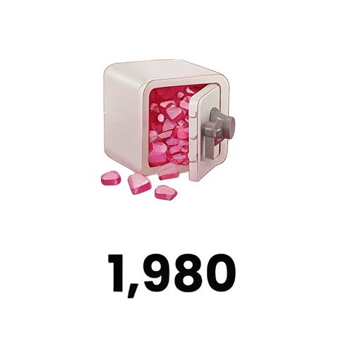 1,980 心形鑽石